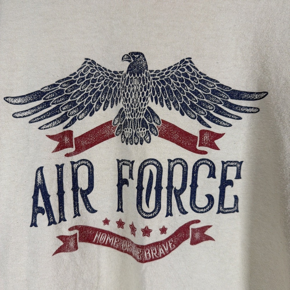Delta Pro Weight: US Air Force Patriotic Eagle Tan Graphic T-Shirt Men's Size L